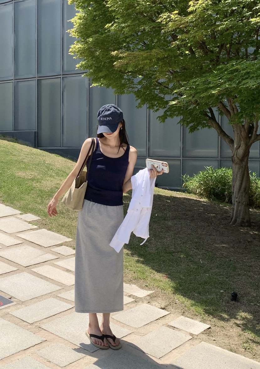 COURGETTE韓國東大門直郵女裝新款時尚26春夏26夏季人氣長裙COURGETTE長裙