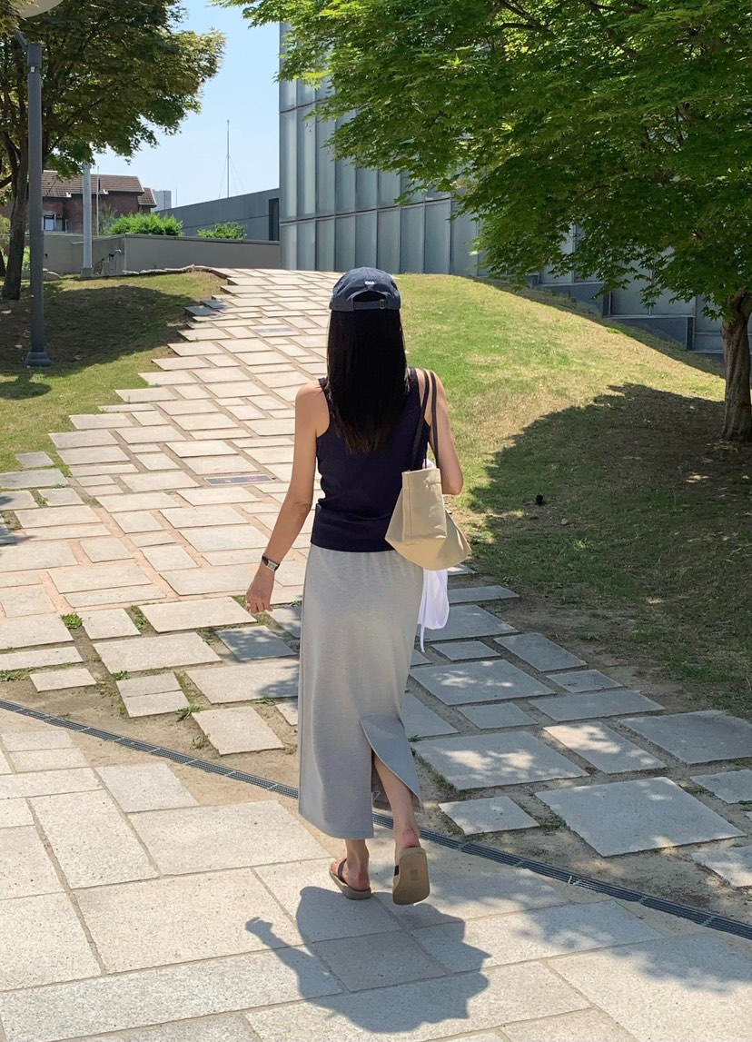 COURGETTE韓國東大門直郵女裝新款時尚26春夏26夏季人氣長裙COURGETTE長裙