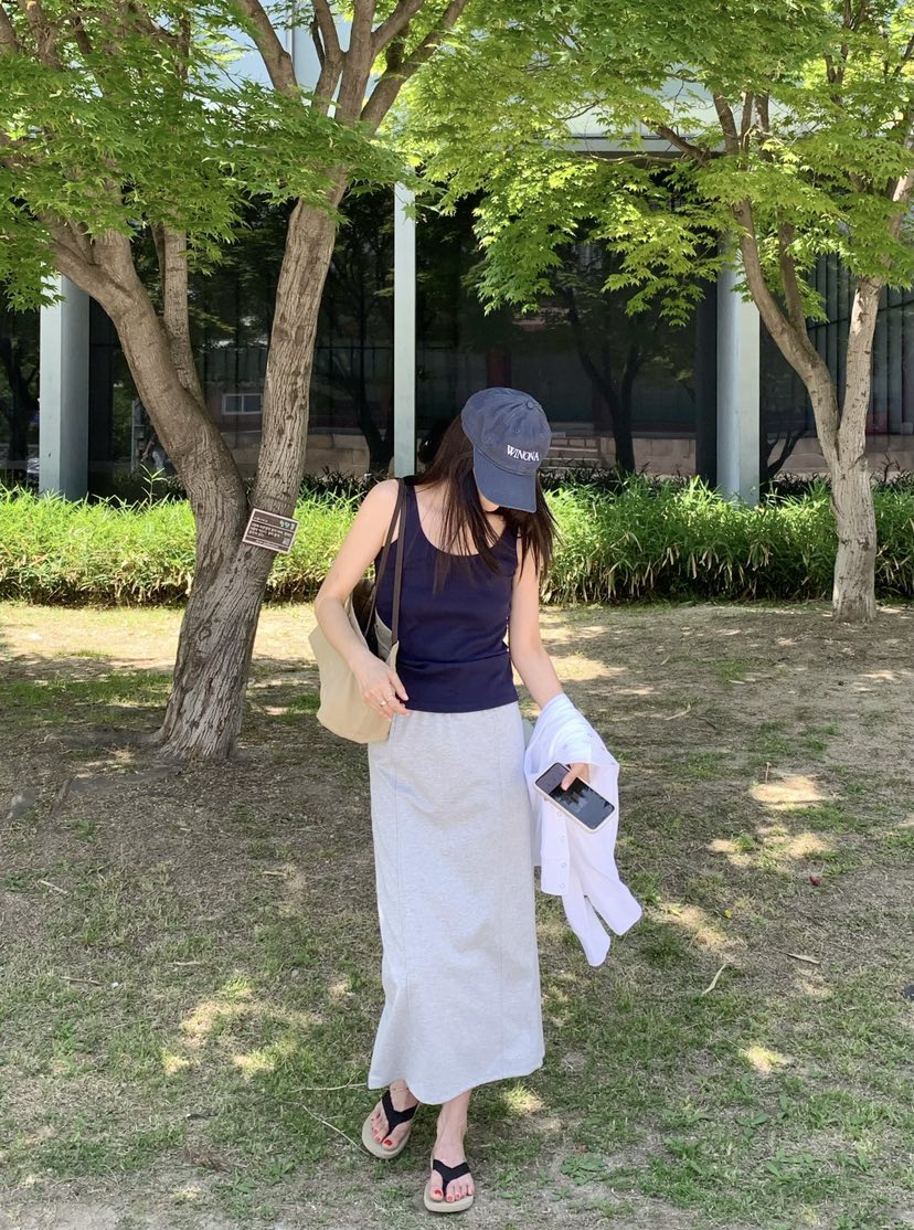 COURGETTE韓國東大門直郵女裝新款時尚26春夏26夏季人氣長裙COURGETTE長裙