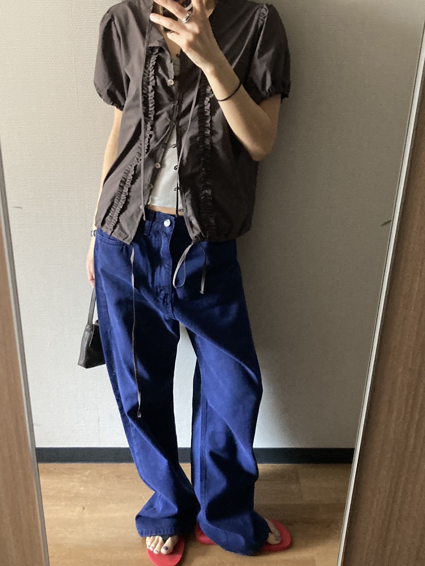 ROMANTICIZE東大門實拍韓國女士新款26夏季職業時尚牛仔褲ROMANTICIZE牛仔褲