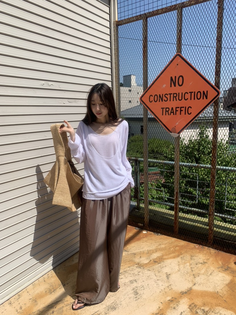 LE AVE韓國直郵女裝新品熱賣休閑26春夏推薦人氣職業休閑褲LE AVE休閑褲