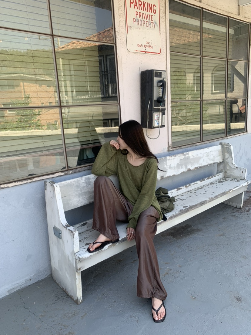 LE AVE韓國直郵女裝新品熱賣休閑26春夏推薦人氣職業休閑褲LE AVE休閑褲