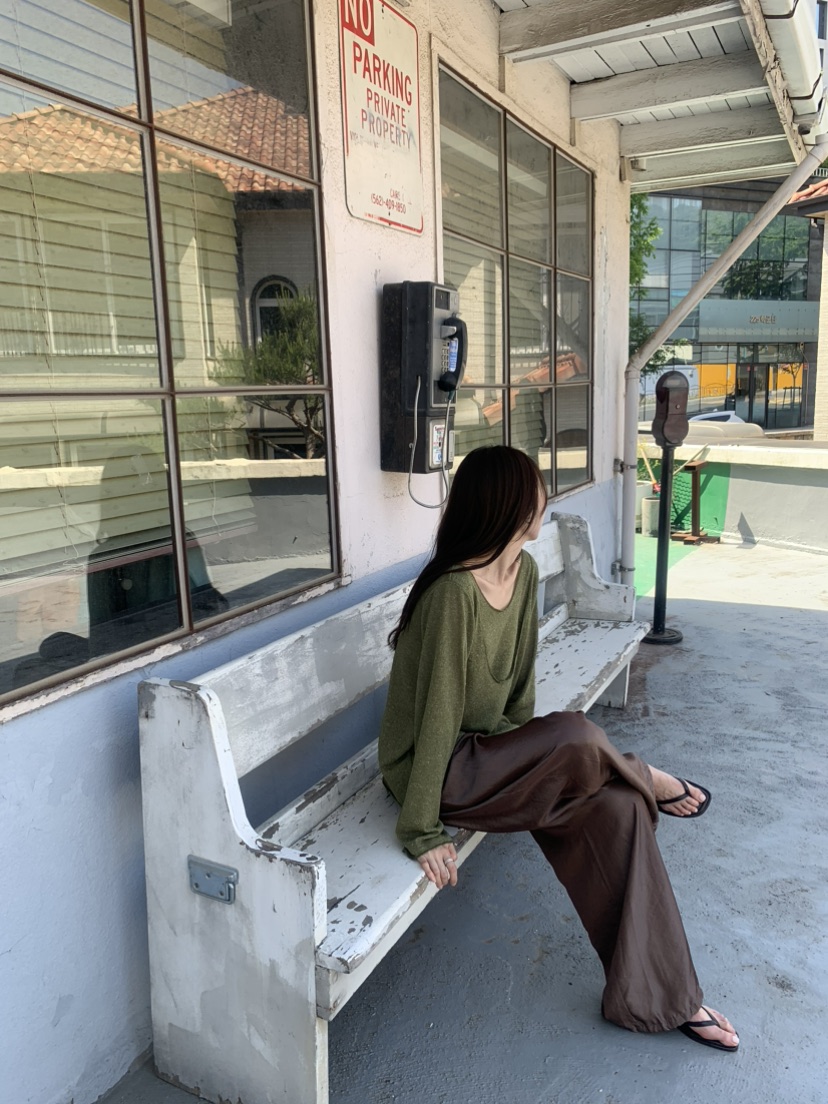 LE AVE韓國直郵女裝新品熱賣休閑26春夏推薦人氣職業休閑褲LE AVE休閑褲