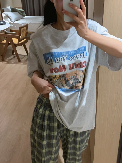 KSUBI韓國代購女士新款時尚26夏季推薦職業休閑熱賣26春夏T恤BURROW/ARaakieT恤