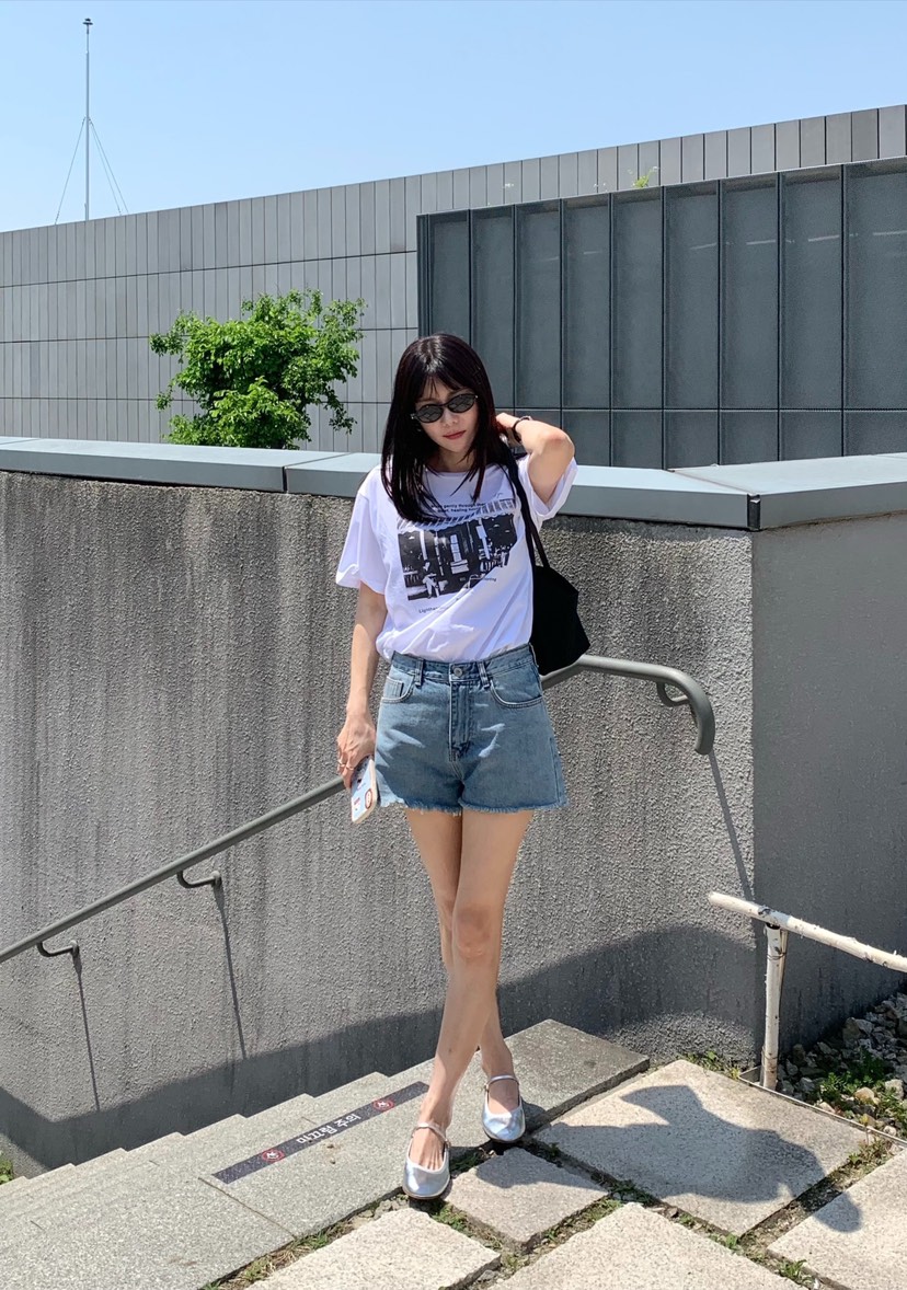 COURGETTE韓國東大門直郵女士新品26夏季休閑26春夏人氣T恤COURGETTET恤