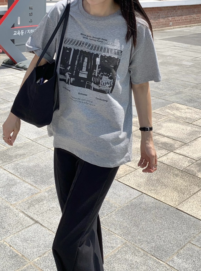 COURGETTE韓國東大門直郵女士新品26夏季休閑26春夏人氣T恤COURGETTET恤