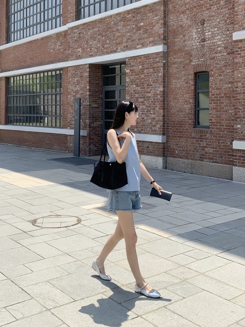 COURGETTE韓國東大門直郵女裝新款熱賣26夏季休閑吊帶背心COURGETTE吊帶/背心