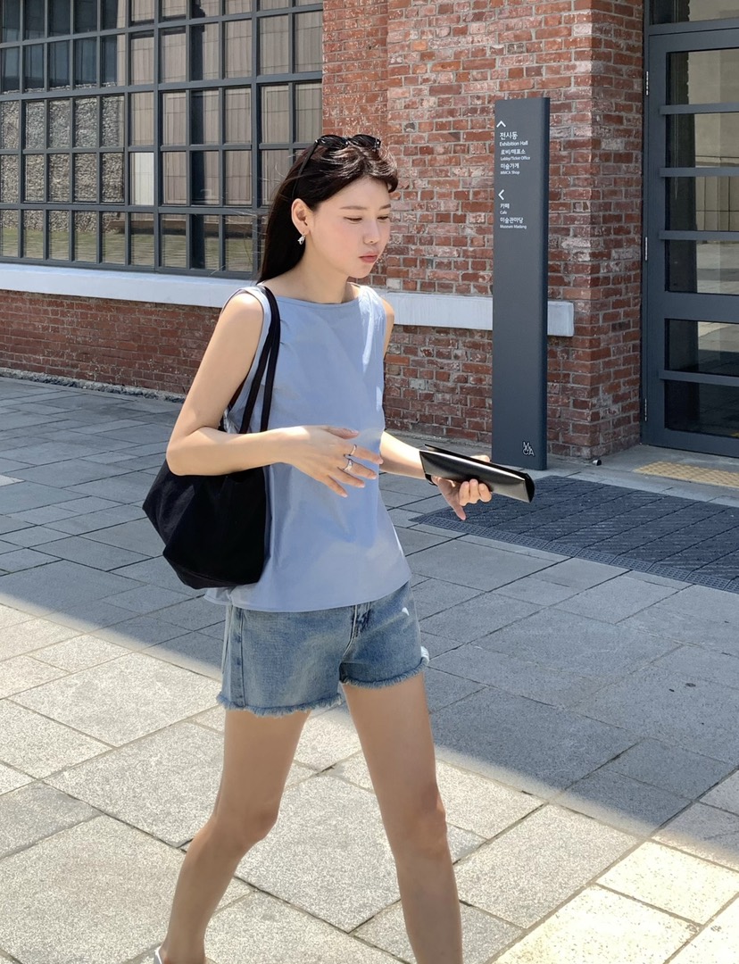 COURGETTE韓國東大門直郵女裝新款熱賣26夏季休閑吊帶背心COURGETTE吊帶/背心