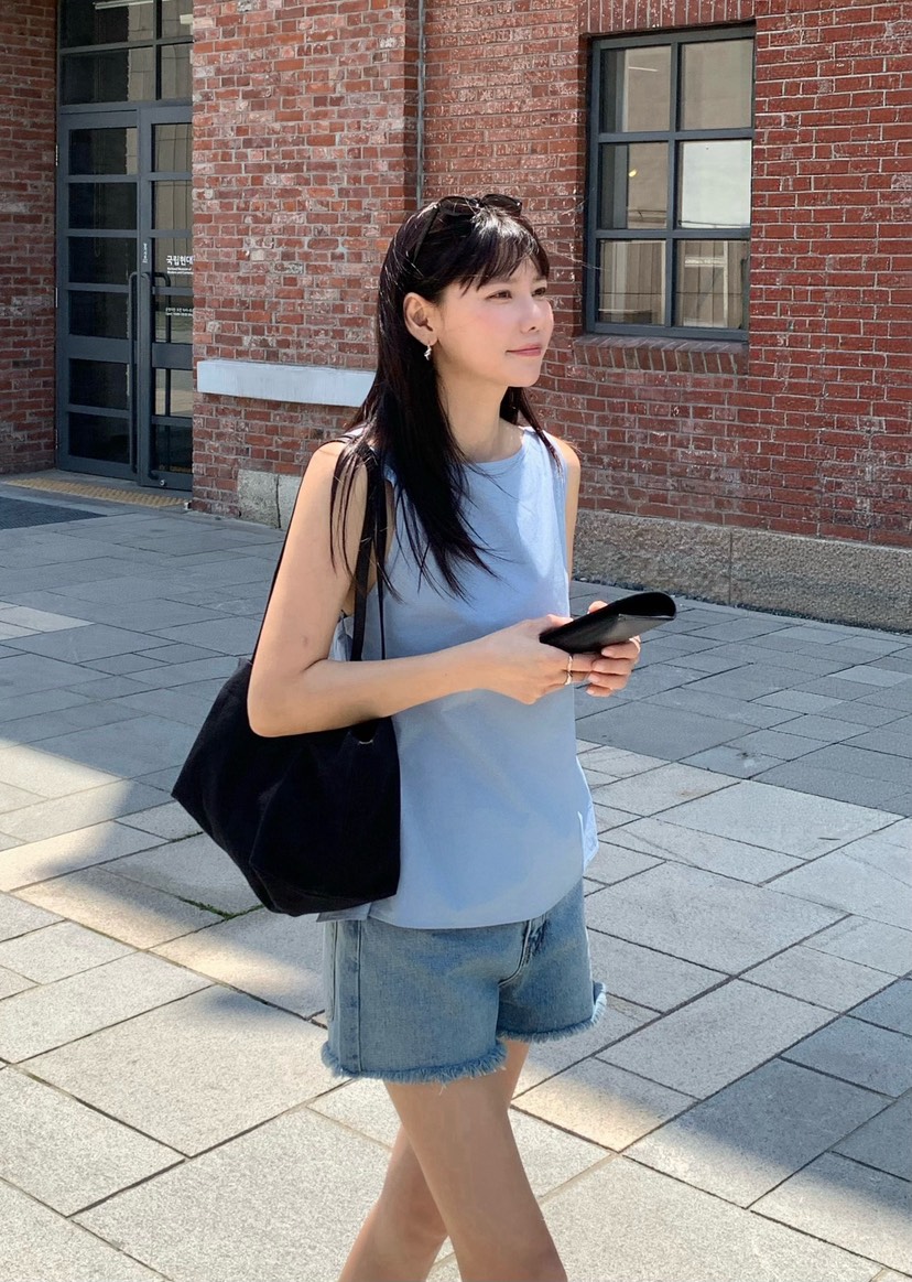 COURGETTE韓國東大門直郵女裝新款熱賣26夏季休閑吊帶背心COURGETTE吊帶/背心