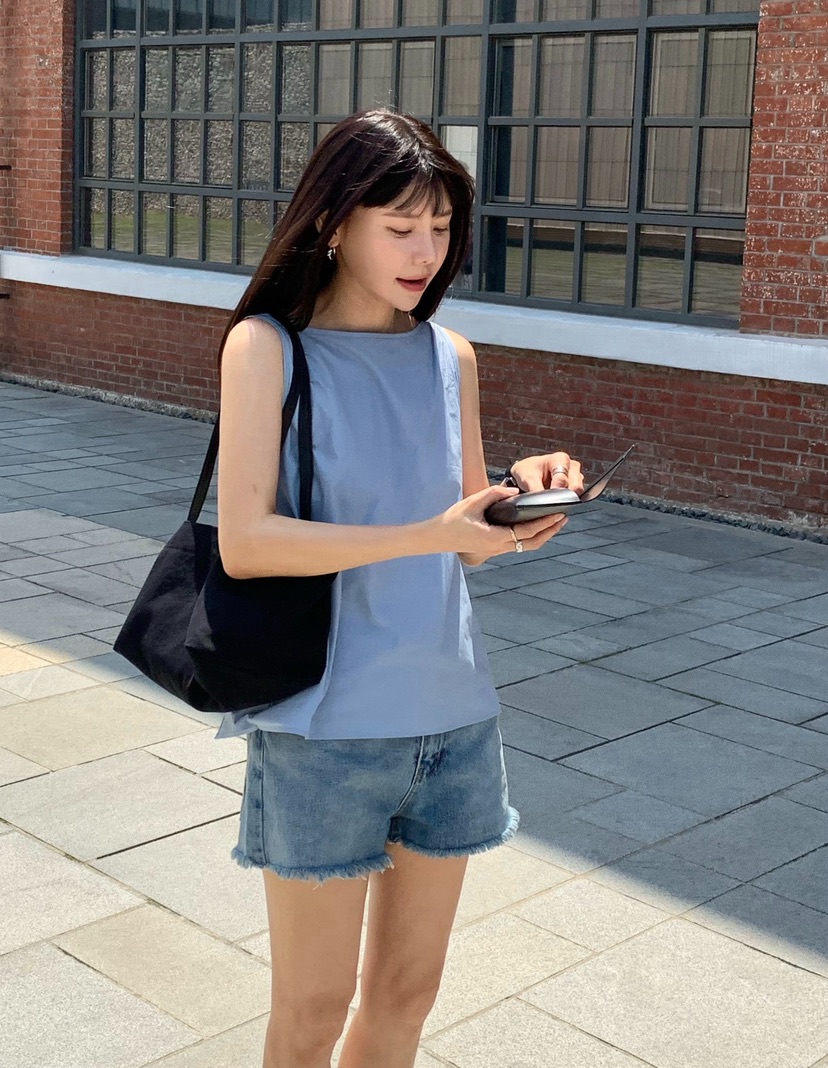 COURGETTE韓國東大門直郵女裝新款熱賣26夏季休閑吊帶背心COURGETTE吊帶/背心圖色2