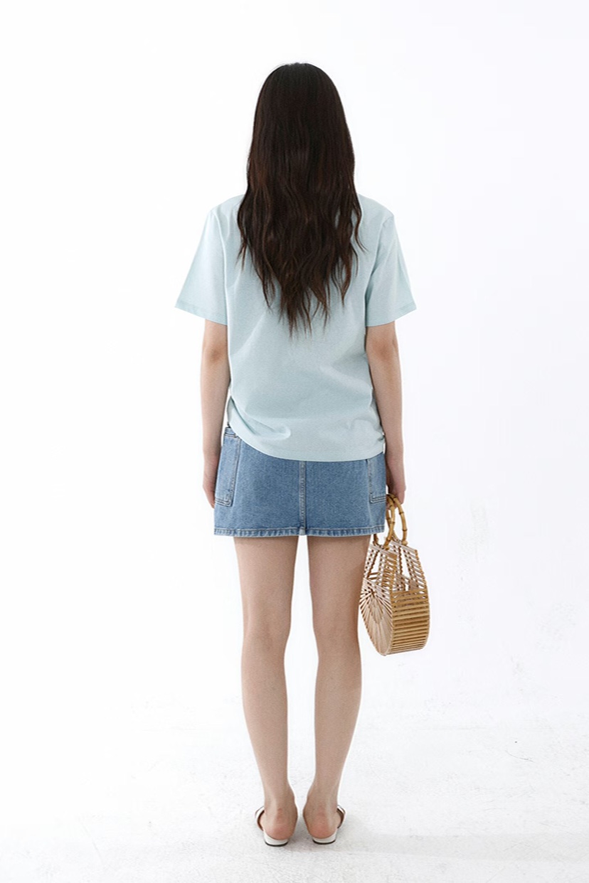 GENTLE B/LOVENTINA韓國代購女士新品職業熱賣時尚T恤V領GENTLE B/LOVENTINAT恤