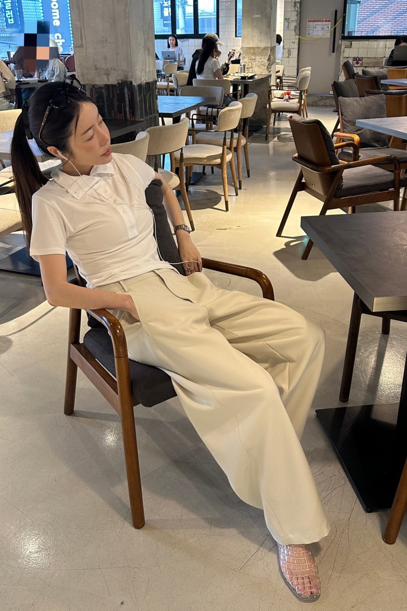 GENTLE B/LOVENTINA韓國直郵女士新品休閑T恤天絲柔軟高領GENTLE B/LOVENTINAT恤