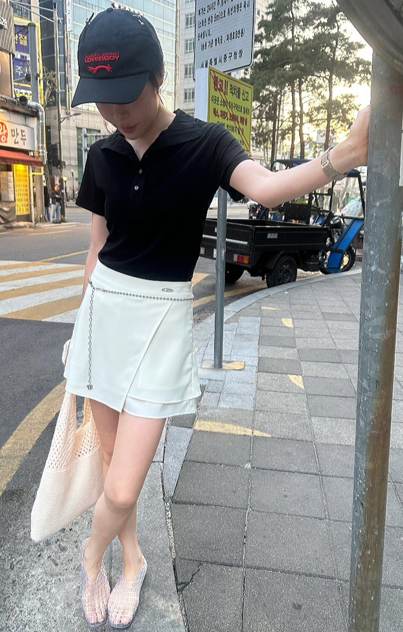 GENTLE B/LOVENTINA韓國直郵女士新品休閑T恤天絲柔軟高領GENTLE B/LOVENTINAT恤