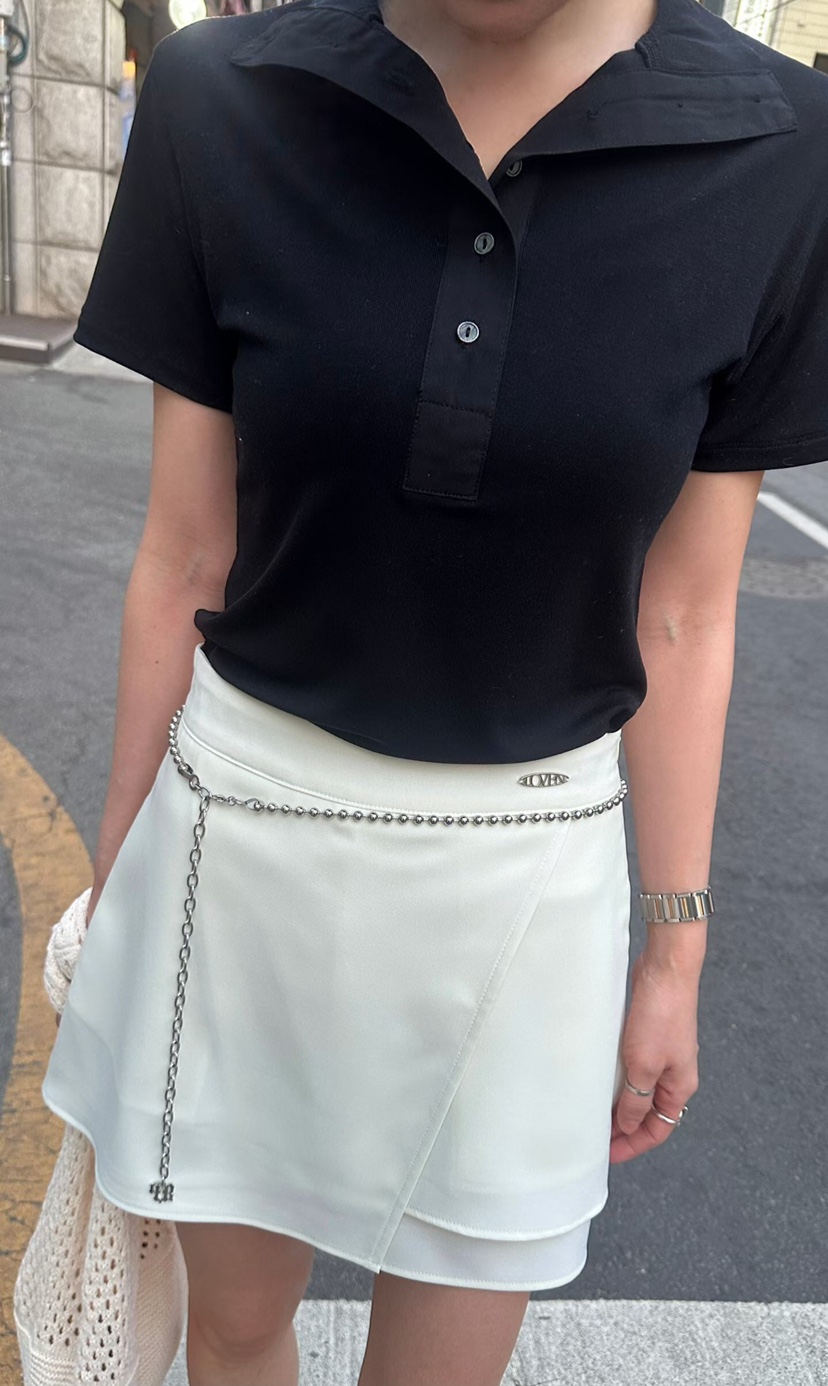 GENTLE B/LOVENTINA韓國直郵女士新品休閑T恤天絲柔軟高領GENTLE B/LOVENTINAT恤