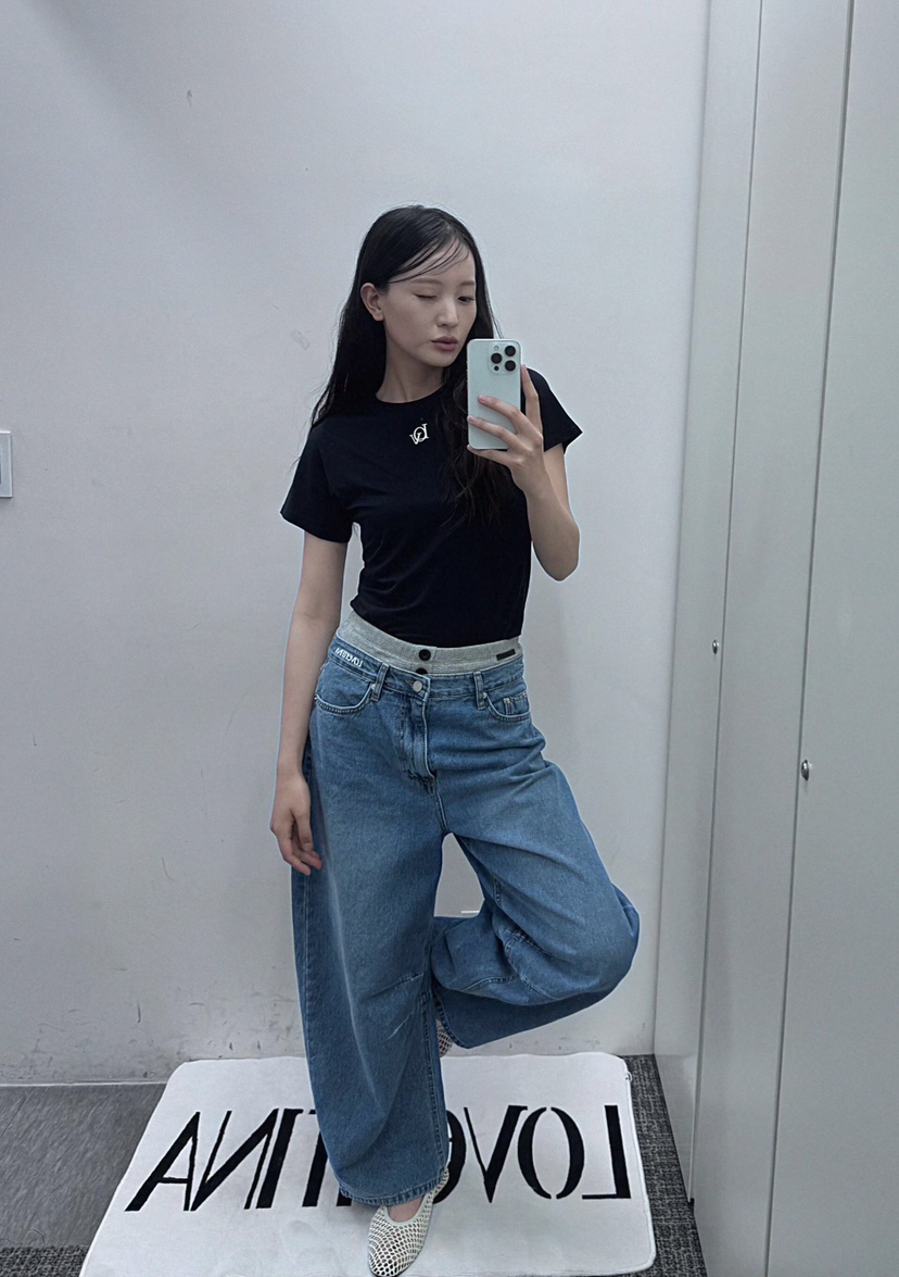 GENTLE B/LOVENTINA東大門實拍韓國女裝新品休閑T恤小號天絲GENTLE B/LOVENTINAT恤