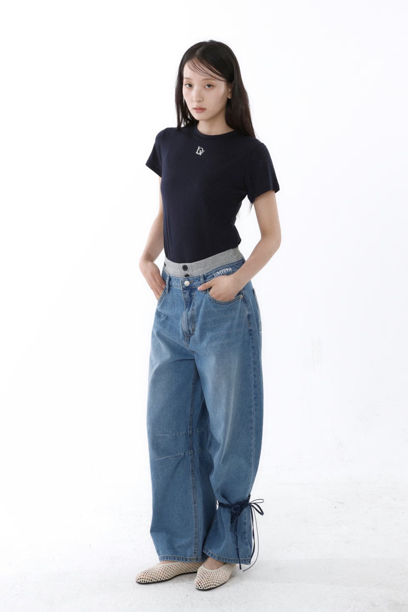 GENTLE B/LOVENTINA東大門實拍韓國女裝新品休閑T恤小號天絲GENTLE B/LOVENTINAT恤