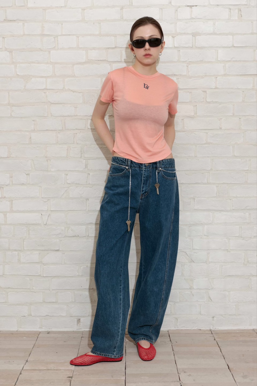 GENTLE B/LOVENTINA東大門實拍韓國女裝新品休閑T恤小號天絲GENTLE B/LOVENTINAT恤