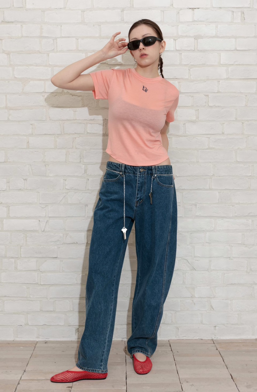 GENTLE B/LOVENTINA東大門實拍韓國女裝新品休閑T恤小號天絲GENTLE B/LOVENTINAT恤