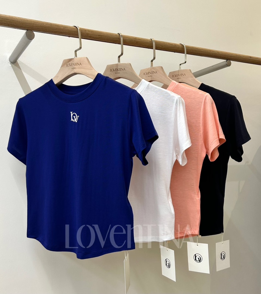 GENTLE B/LOVENTINA東大門實拍韓國女裝新品休閑T恤小號天絲GENTLE B/LOVENTINAT恤