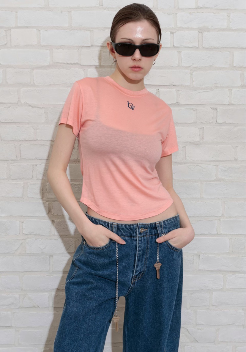 GENTLE B/LOVENTINA東大門實拍韓國女裝新品休閑T恤小號天絲GENTLE B/LOVENTINAT恤圖色3