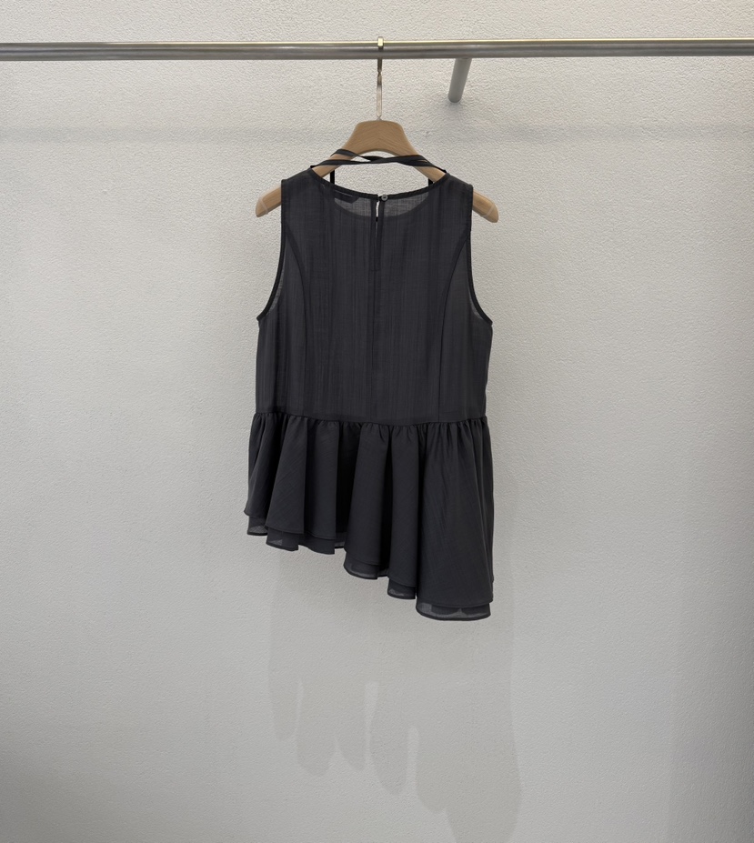 ABLERING韓國直郵實拍女裝新品時尚職業吊帶背心不對稱含繩ABLE STANDARD/ABLERING吊帶/背心