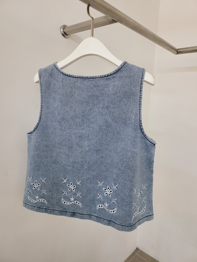 THE OTHER韓國直郵女裝新款職業休閑26夏季吊帶背心刺繡THE OTHER吊帶/背心
