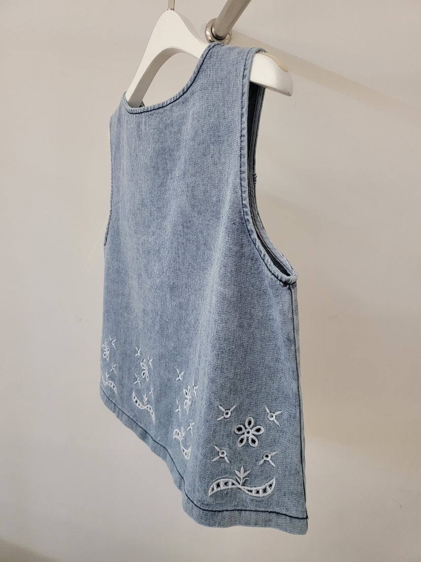 THE OTHER韓國直郵女裝新款職業休閑26夏季吊帶背心刺繡THE OTHER吊帶/背心