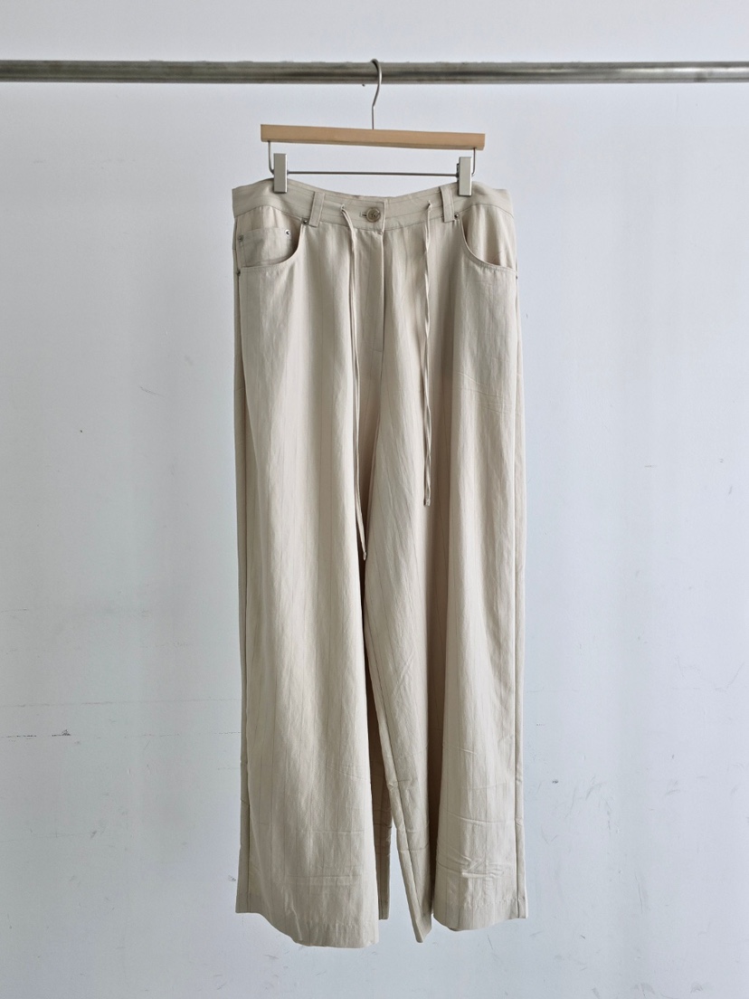 J SHOP韓國代購女裝新品26夏季26春夏職業人氣休閑褲條紋J_SHOP休閑褲圖色1