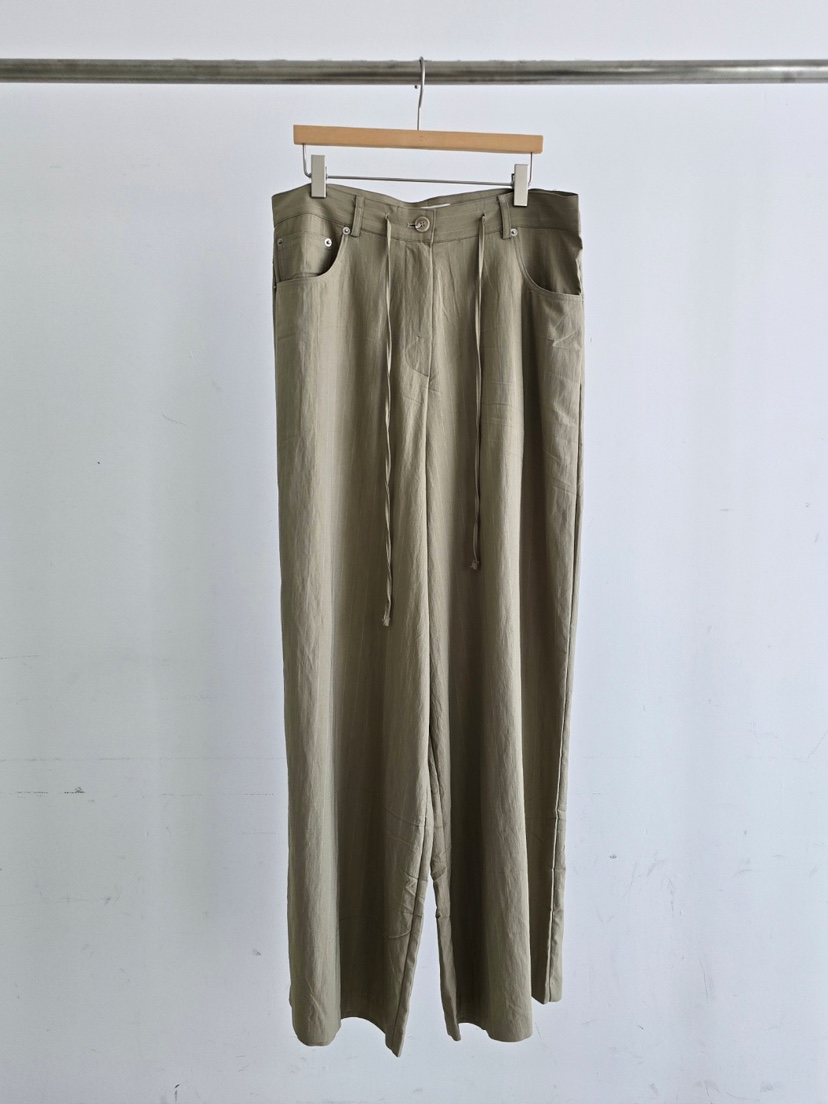 J SHOP韓國代購女裝新品26夏季26春夏職業人氣休閑褲條紋J_SHOP休閑褲圖色2
