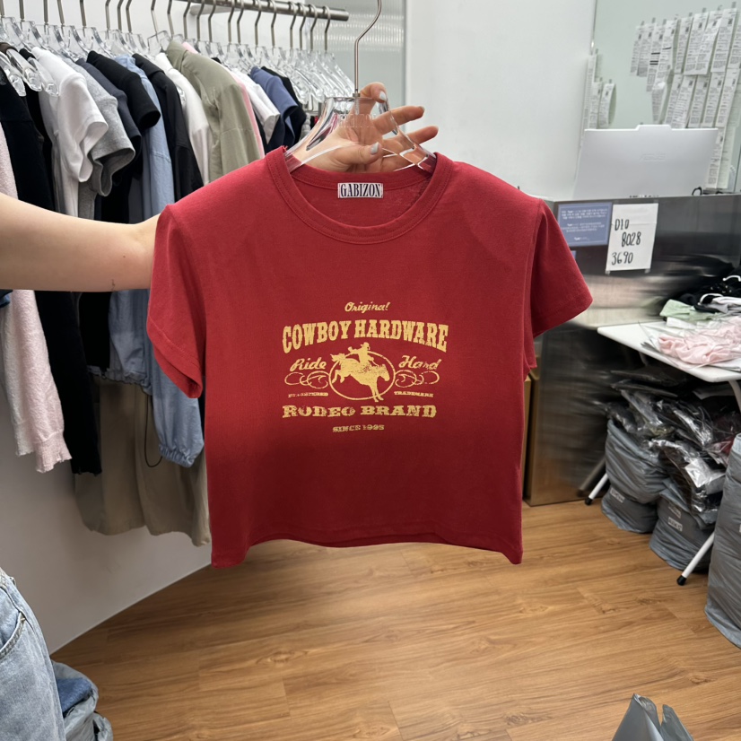 GABIZON韓國直郵女士新品26夏季推薦時尚26春夏職業熱賣T恤GABIZONT恤圖色3