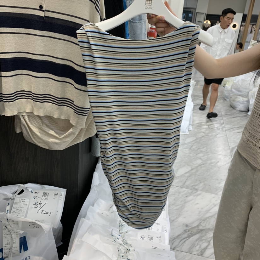 OUS/INCH-L韓國直郵實拍女士新款時尚推薦吊帶背心褶皺OUS/INCH吊帶/背心圖色3