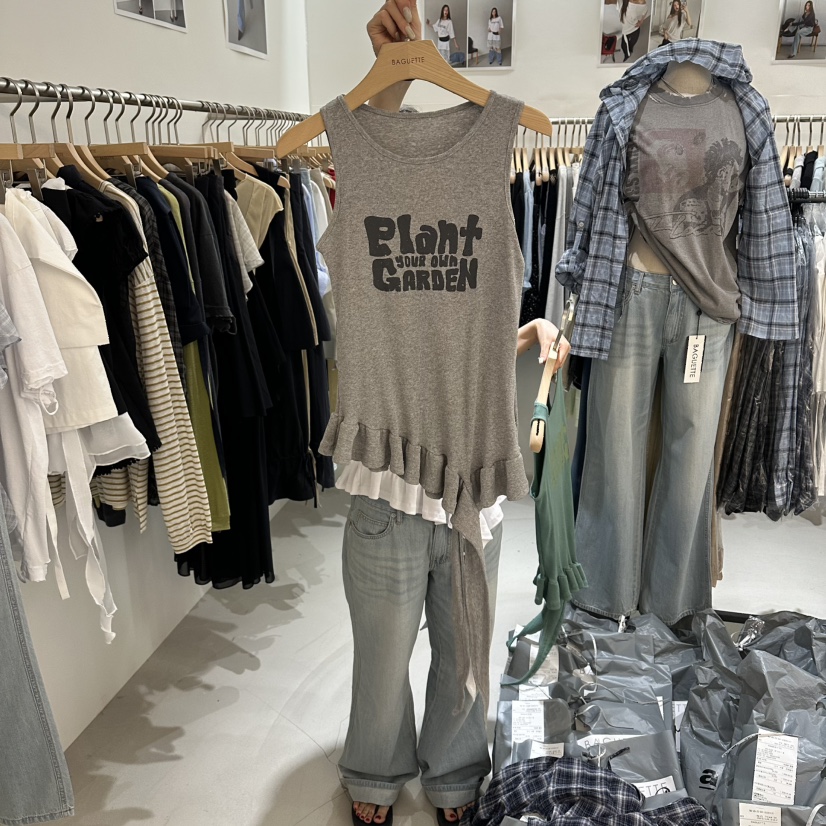 BAGUETTE-P韓國東大門代購女裝新款時尚26夏季熱賣吊帶背心BAGUETTE-P吊帶/背心圖色3