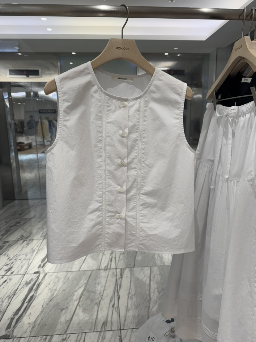 MONIQUE韓國東大門代購女裝新款26春夏職業熱賣襯衫蕾絲衫MONIQUE襯衫/蕾絲衫圖色1