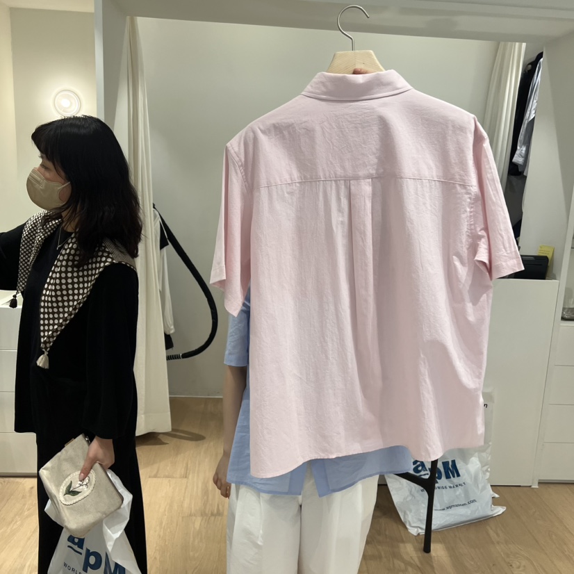 MONIQUE韓國東大門直郵女士新品休閑26春夏推薦襯衫蕾絲衫MONIQUE襯衫/蕾絲衫