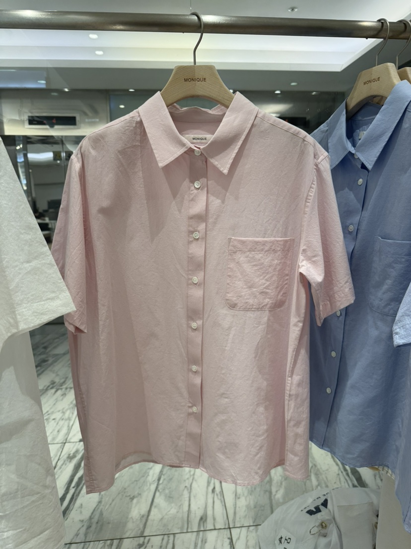 MONIQUE韓國東大門直郵女士新品休閑26春夏推薦襯衫蕾絲衫MONIQUE襯衫/蕾絲衫圖色2