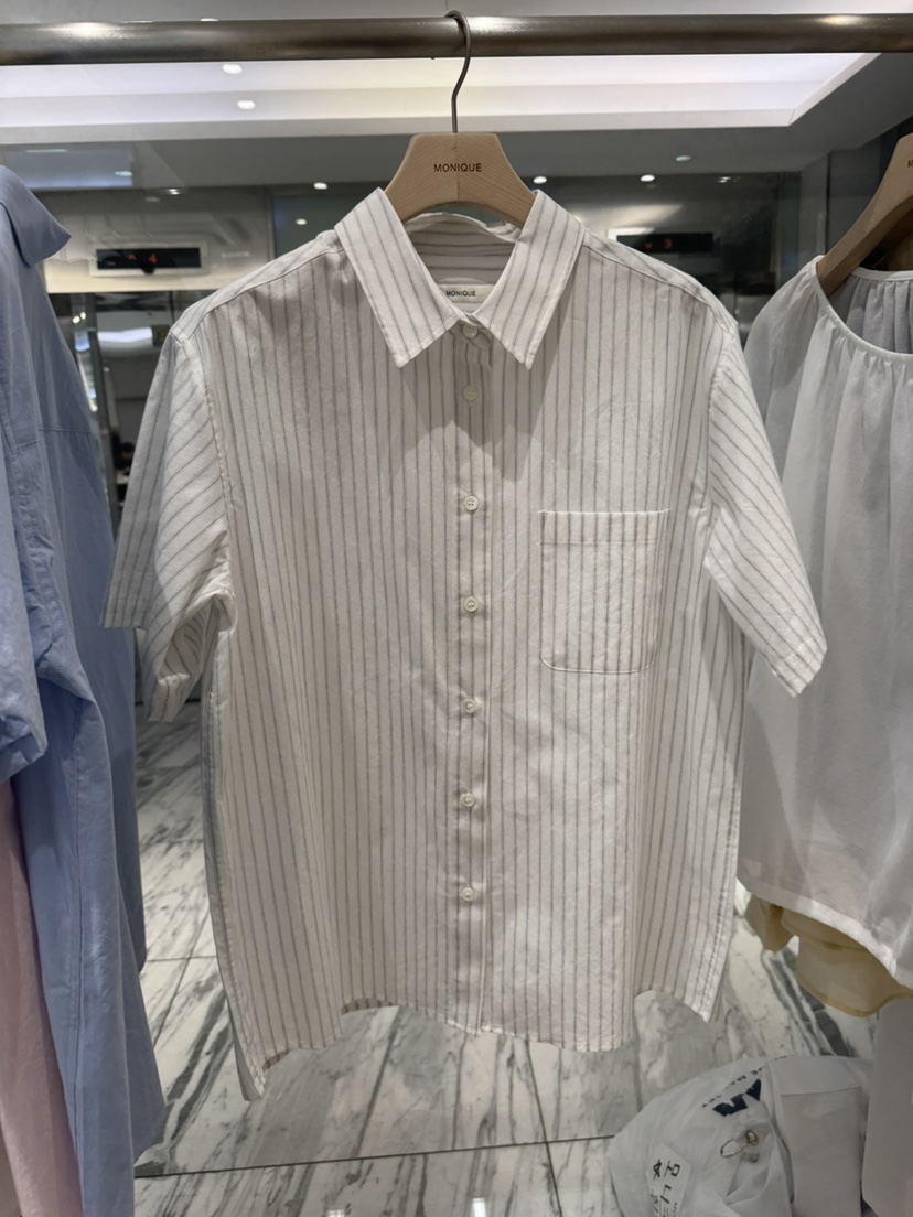 MONIQUE韓國東大門直郵女士新品休閑26春夏推薦襯衫蕾絲衫MONIQUE襯衫/蕾絲衫圖色4