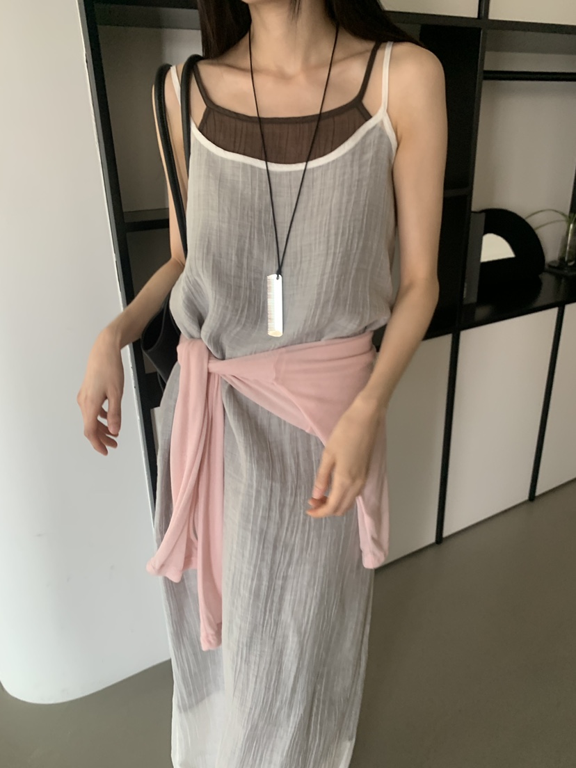 TRUE韓國直郵女士新款休閑職業推薦時尚26夏季26春夏連衣裙TRUE連衣裙