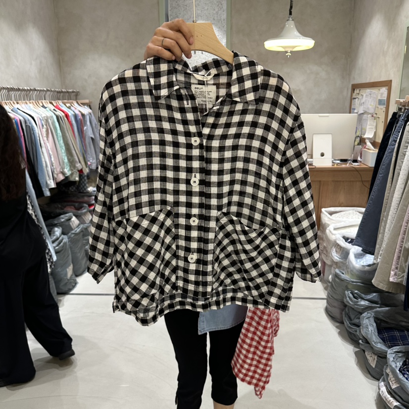 DELI JENNY韓國東大門代購女士新款時尚26春夏襯衫蕾絲衫DELI JENNY襯衫/蕾絲衫圖色2
