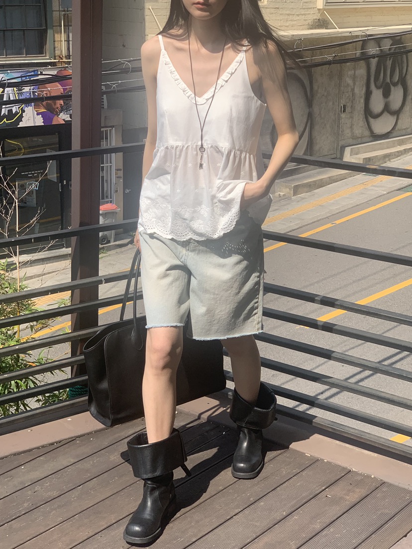 TRUE韓國東大門直郵女士新品26春夏人氣職業休閑吊帶背心TRUE吊帶/背心