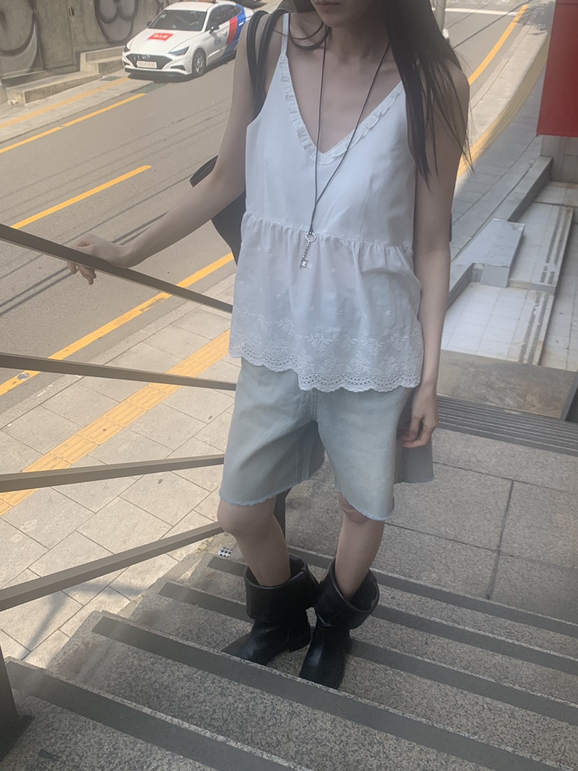 TRUE韓國東大門直郵女士新品26春夏人氣職業休閑吊帶背心TRUE吊帶/背心