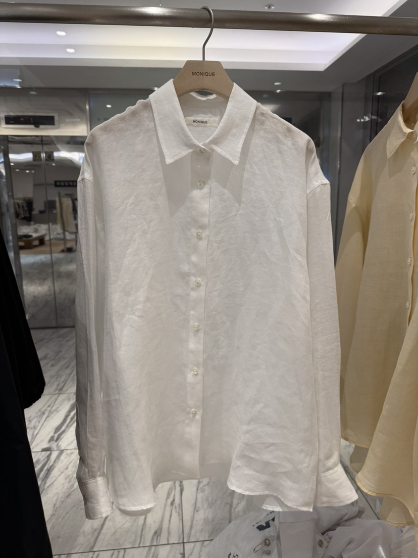 MONIQUE韓國直郵實拍女士新品休閑時尚26春夏職業襯衫蕾絲衫MONIQUE襯衫/蕾絲衫圖色1