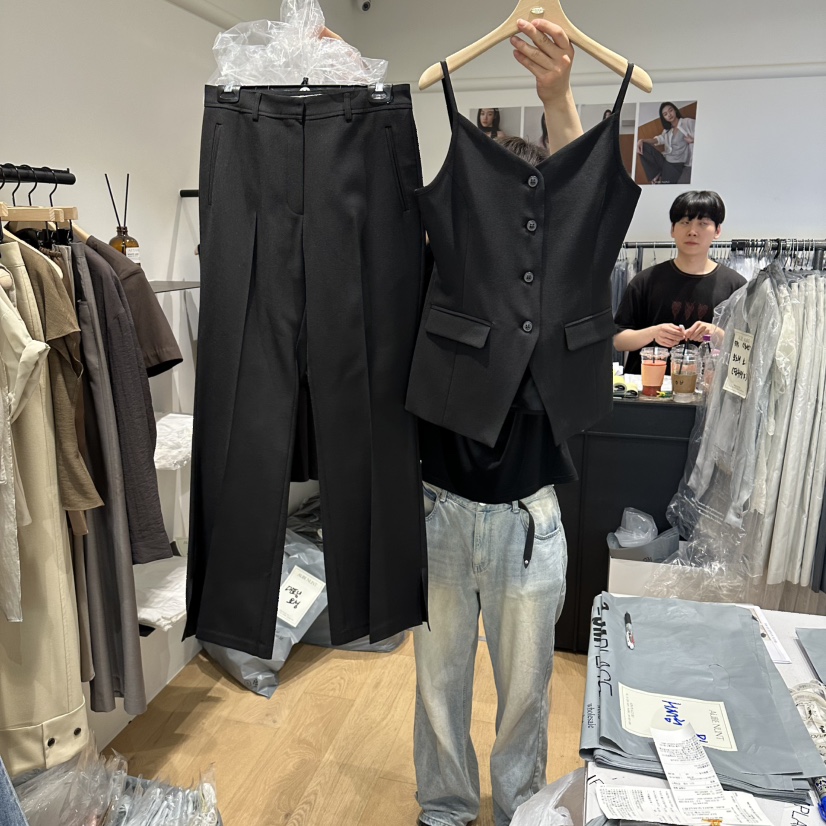 aube nunt韓國代購女裝新款職業時尚休閑熱賣推薦休閑褲aube nunt休閑褲
