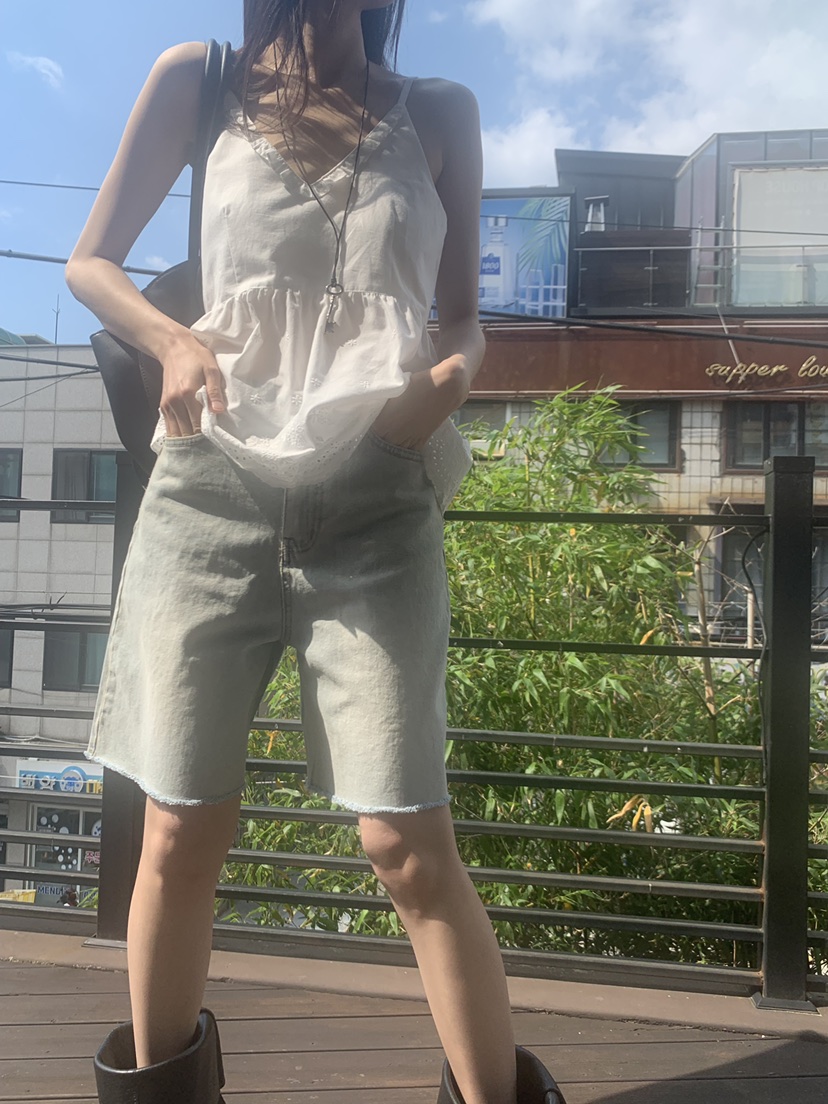TRUE韓國東大門直郵女士新款推薦人氣26夏季26春夏休閑短褲TRUE短褲
