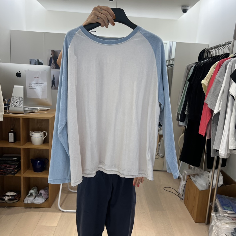 THE STARDUST韓國直郵女裝新品休閑職業26夏季熱賣長袖T恤THE STARDUST長袖T恤圖色2