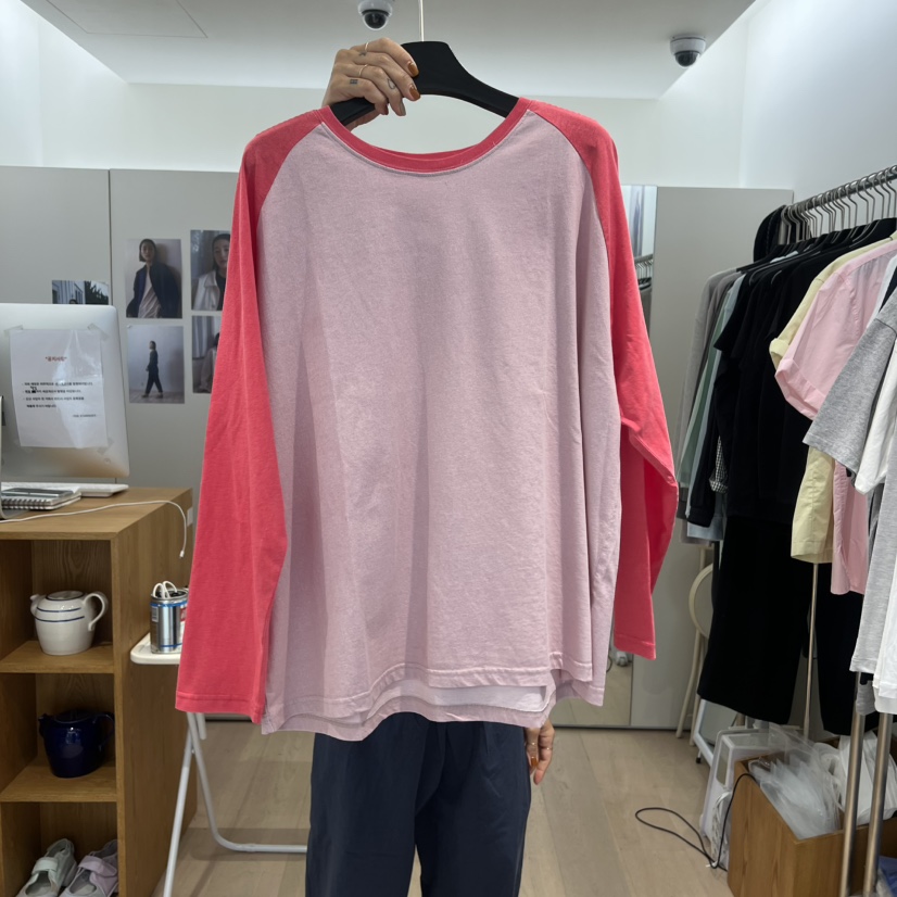 THE STARDUST韓國直郵女裝新品休閑職業26夏季熱賣長袖T恤THE STARDUST長袖T恤圖色3