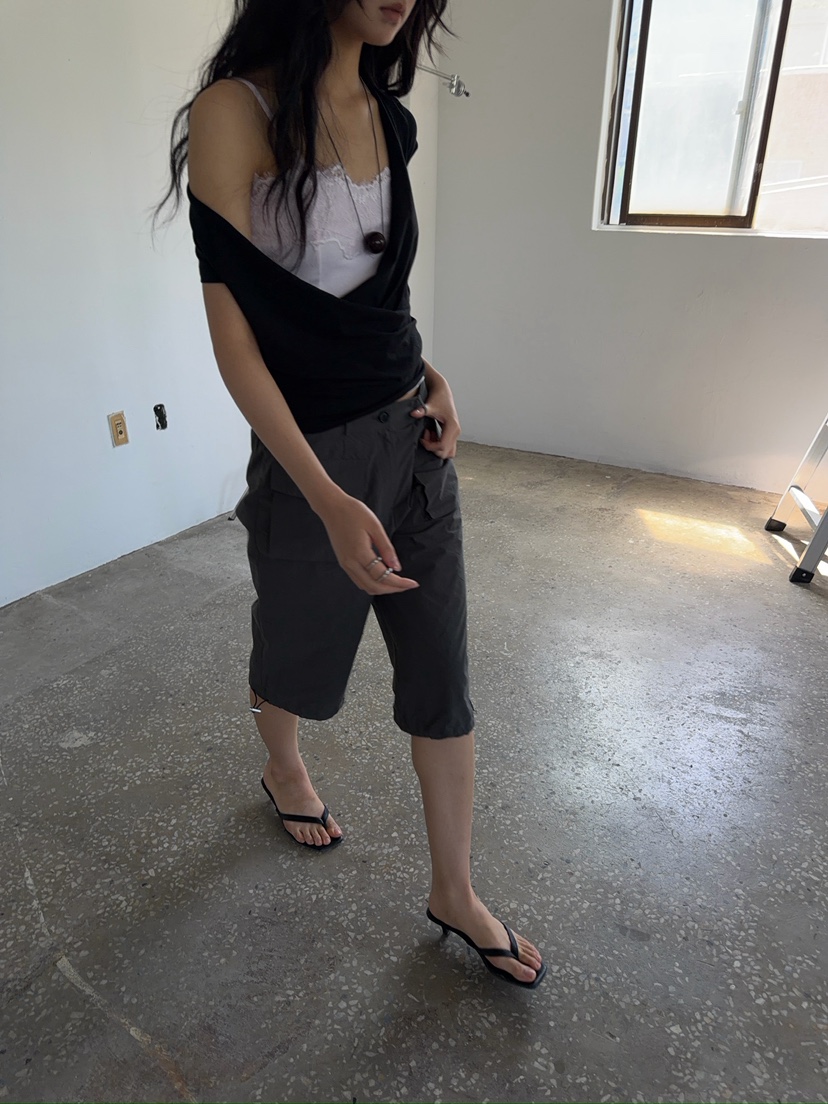 AWESOMESAUCE東大門實拍韓國女裝新款26夏季推薦休閑短褲AWESOME SAUCE短褲