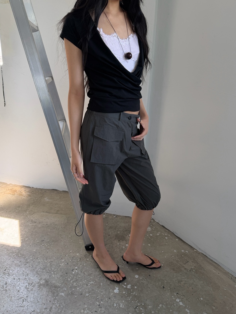 AWESOMESAUCE東大門實拍韓國女裝新款26夏季推薦休閑短褲AWESOME SAUCE短褲
