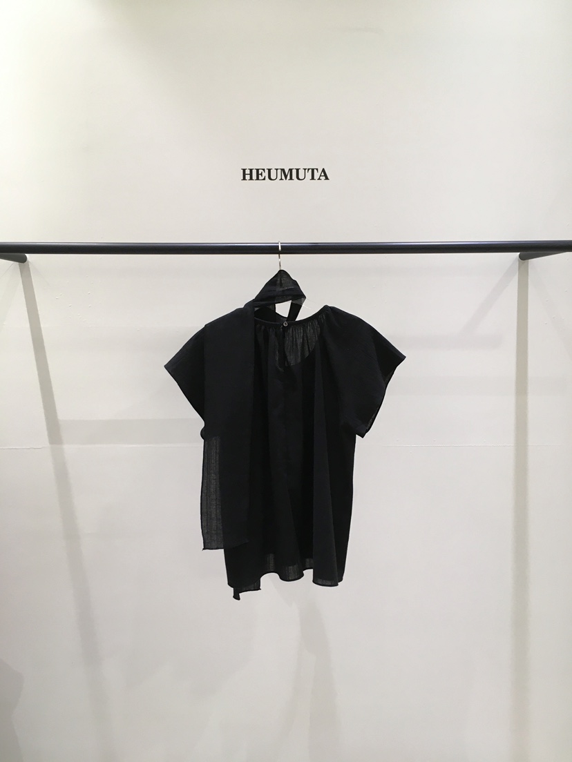 HEUMUTA韓國直郵女裝新品推薦時尚人氣襯衫蕾絲衫褶皺圍巾HEUMUTA襯衫/蕾絲衫