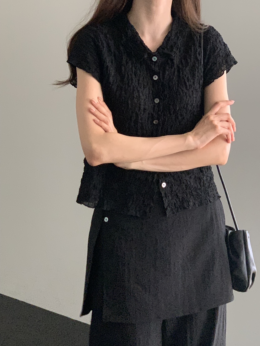NOTICE韓國東大門代購女士新品推薦26春夏襯衫蕾絲衫開衫NOTICE襯衫/蕾絲衫