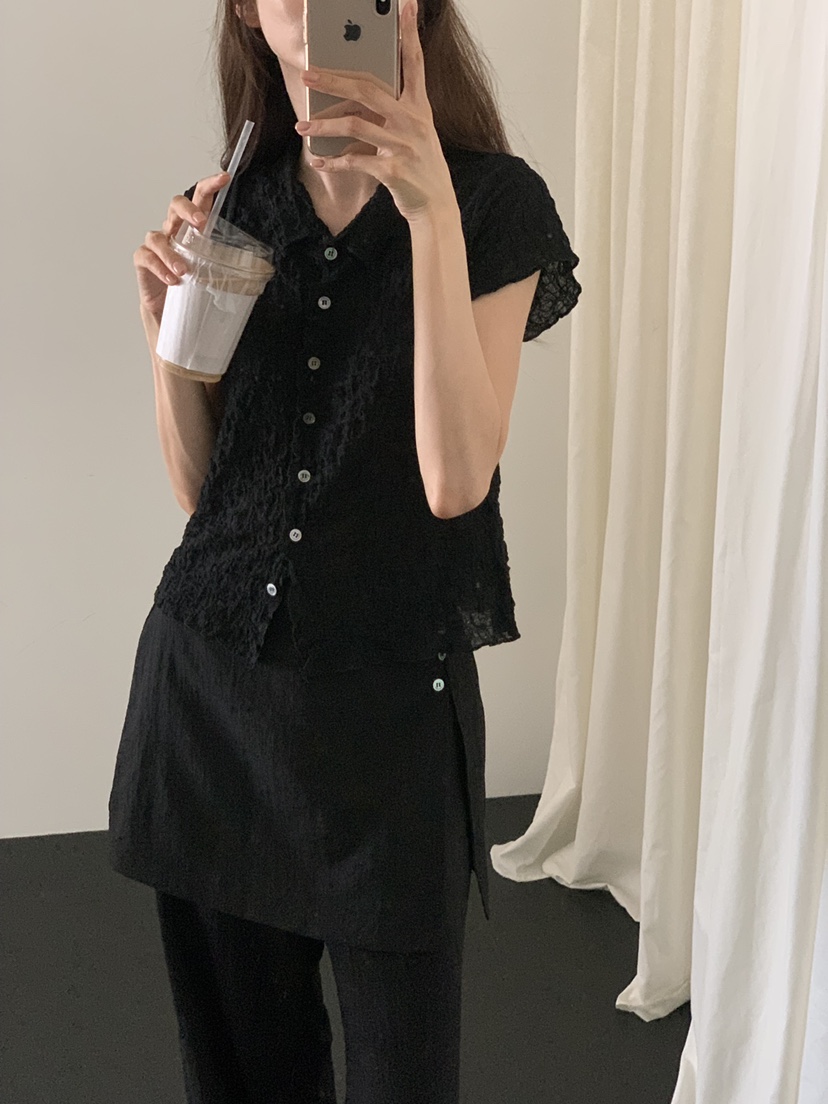 NOTICE韓國東大門代購女士新品推薦26春夏襯衫蕾絲衫開衫NOTICE襯衫/蕾絲衫